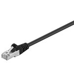 CAT 5e Patchkabel, SF/UTP, schwarz, 1.5m- VPE: 1