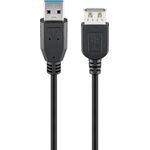 USB-Verlängerungskabel, USB 3.0, 5 m, schwarz, 5m- VPE: 1