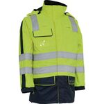 Multinorm-Warnschutzparka SECURETECH Größe M gelb/marineblau ELKA RAINWEAR