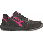 Damensicherheitsschuh RU20156 ELECTRA Größe 40 schwarz/pink S1P SRC ESD EN ISO 20345 weiches gelochtes Velourleder U.POWER