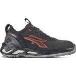 Sicherheitsschuh TUCKER Größe 41 schwarz/rot Schuhweite 11 S3 CI SRC ESD EN ISO 20345 gemilltes Leder U.POWER