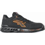 Sicherheitsschuh BRUCE Größe 45 schwarz/orange Schuhweite 11 S1P SRC ESD EN ISO 20345 Nylon U.POWER