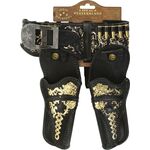 Gr. Gürtel,schwarz m. 2 Taschen