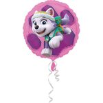 Folienballon Paw Patrol Skye rosa rund
