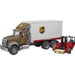 MACK grünite UPS Logistik-LKW mit Mitnah