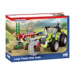 Großer Traktor mit Werkzeugen