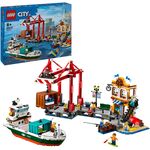 City Hafen mit Frachtschiff