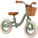 Vintage Balance Bike, 10 Zoll, grün