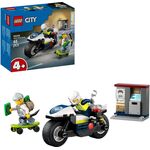 City Verfolgungsjagd mit dem Polizeimoto