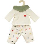 Puppen-Kordhose Herz-Konfetti m T-Shirt