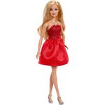 BRB 80 Jahre Mattel Puppe m. rotem Kleid