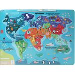 SMH Magnet-Tier Weltkarte 40x30cm