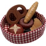 Backwaren im Baumwollkorb