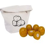 Kartoffeln zum Schneiden in Baumwollsäck