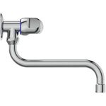 IDS Wandventil ALPHA mit schwenkbarem S-Rohrauslauf chrom IDEAL STANDARD