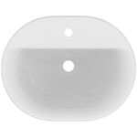 IDS Einbauwaschtisch CONNECT ov 1 Hahnloch mit Überlauf 550mm weiß IDEAL STANDARD