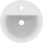 IDS Einbauwaschtisch CONNECT rund, 1 Hahnloch 380mm weiß IDEAL STANDARD