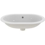 IDS Einbauwaschtisch CONNECT oval o HL m ÜL 620mm weiß IDEAL STANDARD