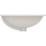 IDS Einbauwaschtisch CONNECT rund, ohne Hahnloch 480mm weiß IDEAL STANDARD