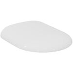 IDS WC-Sitz TIZIO mit Deckel, Scharniere verchomt weiß IDEAL STANDARD
