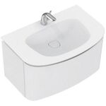 IDS Schubladenfront DEA für T7851xx Hochglanz hellbraun lackiert IDEAL STANDARD