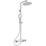 IDS Duschsystem CERATHERM S200 rund, mit Ablage chrom IDEAL STANDARD