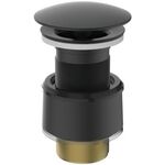 IDS Schaftventil n verschl. Haube Messing silk black IDEAL STANDARD