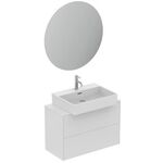 IDS Waschtisch-Paket CONCA Bundle01 Spiegel, Armatur WT-Unterschrank weiß IDEAL STANDARD