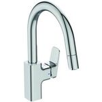 IDS Einhebel-Küchenarmatur CERAPLAN hoher Auslauf m 1F-Auszugsbrause chr IDEAL STANDARD