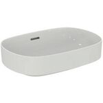 IDS Aufsatzwaschtisch LINDA-X m ÜL o HL 550x380mm weiß mit Ideal Plus IDEAL STANDARD