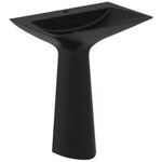 IDS Säulenwaschtisch TIPO-Z m ÜL 1 HL 740x470x900mm schwarz matt IDEAL STANDARD