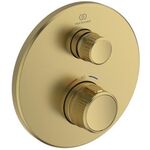 IDS UP-Brausethermostat Navigo CERATHERM 1 Verbraucher, rund brushed gold IDEAL STANDARD