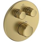IDS UP-Brausethermostat Navigo CERATHERM 2 Verbraucher, rund brushed gold IDEAL STANDARD