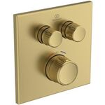 IDS UP-Brausethermostat Navigo CERATHERM 2 Verbraucher, eckig brushed gold IDEAL STANDARD