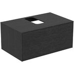 IDS Schubladenfront CONCA für WTU, 802x370mm Eiche geflammt IDEAL STANDARD