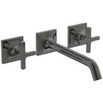 IDS Wand-Waschtischarmatur JOY NEO Bausatz 2, Kreuzgriffe magnetic grey IDEAL STANDARD