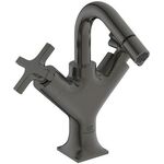 IDS Zweißriff-Bidetarmatur JOY NEO Kreuzgriffe magnetic grey IDEAL STANDARD