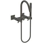 IDS Zweißriff-Badearmatur JOY NEO AP Kreuzgr. mit Brause-Set magnetic grey IDEAL STANDARD