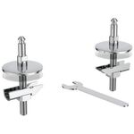 IDS Scharniersatz EW00967 für WC-Sitz, Softclosing, Befestigung IDEAL STANDARD