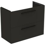 IDS Möbel-WT-Unterschrank i.life S 2 Auszüge 800x375x630mm Carbongrau matt IDEAL STANDARD