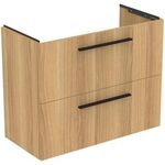 IDS Möbel-WT-Unterschrank i.life S 2 Auszüge 800x375x630mm Eiche Natur IDEAL STANDARD