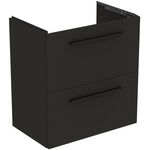 IDS Möbel-WT-Unterschrank i.life S 2 Auszüge 600x375x630mm Carbongrau matt IDEAL STANDARD