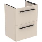 IDS Möbel-WT-Unterschrank i.life S 2 Auszüge 500x375x630mm Sandbeige matt IDEAL STANDARD
