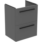 IDS Möbel-WT-Unterschrank i.life S 2 Auszüge 500x375x630mm Quarzgrau matt IDEAL STANDARD