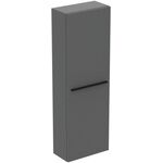 IDS Halbhochschrank i.life S 1 Tür, 400x210x1200mm Quarzgrau matt IDEAL STANDARD