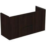 IDS Waschtisch/Möbel-Paket i.life A 120cm, Griff Chrom Coffee Oak IDEAL STANDARD