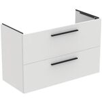 IDS Waschtisch/Möbel-Paket i.life A 100cm, Griff Chrom weiß matt IDEAL STANDARD