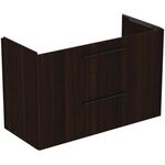 IDS Waschtisch/Möbel-Paket i.life A 100cm, Griff Chrom Coffee Oak IDEAL STANDARD