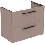 IDS Waschtisch/Möbel-Paket i.life A 80cm, Griff Chrom Greige matt IDEAL STANDARD