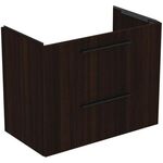 IDS Waschtisch/Möbel-Paket i.life A 80cm, Griff Chrom Coffee Oak IDEAL STANDARD